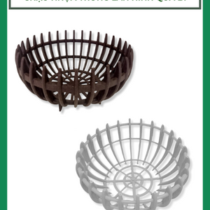 Chậu lan nhựa hình quả bí