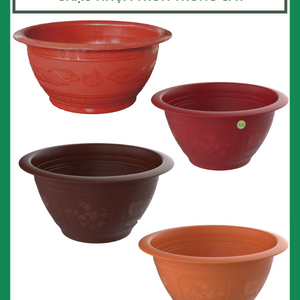 Chậu nhựa tròn trồng cây chậu truyền thống