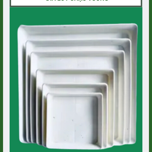 Đĩa vuông lót chậu cây, hứng nước từ chậu