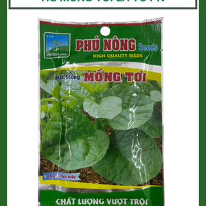 Hạt giống Mồng Tơi lá to Phú Nông