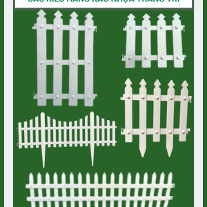 Hàng rào nhựa trắng trang trí nhiều kích thước