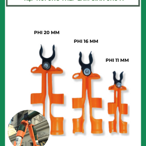 Kẹp nối ống thép bọc nhựa làm giàn chữ A