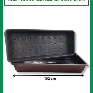 Khay trồng rau TM - 102.0 x 43.0 x 16.0 đen