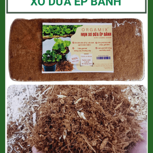 Mụn Xơ Dừa Ép Bánh Orgamix – Giá Thể Tự Nhiên, Hữu Cơ, Hiệu Quả Cho Nhà Vườn
