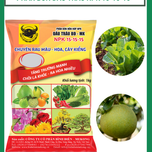 Phân Bón Đầu Trâu NPK 15-15-15 - Chuyên Bón Rau Màu - Hoa - Cây Kiểng