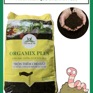 Phân trùn quế Orgamix Plus100% hữu cơ