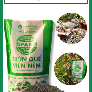 Phân Trùn Quế Viên Nén SFARM cho các loại cây trồng