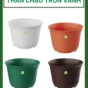 Thân Chậu Tròn Vành – Chậu Nhựa PP Bền Đẹp, Tiện Dụng