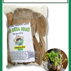 Xơ dừa miếng lớn trồng lan đã qua xử lý